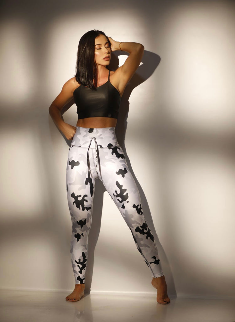 Glossy Military Leggings